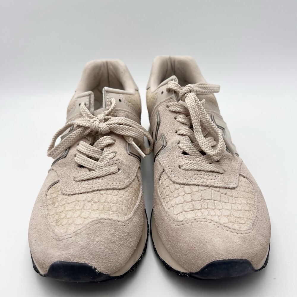 New Balance Womens Classics 574 Casual Sneakers Size 8.5 EU 40 Bone Athletic EUC - Picture 4 of 12